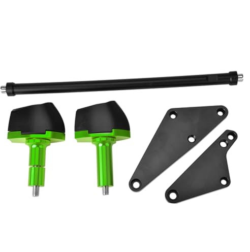 YHGGDN CNC Motorrad-Rahmenschieber-Sturzpad Für Kawasaki Für Ninja 250 Für Ninja 400 2018-2024, Sturzschutz, Motorschutz Rahmen-Sturzpad(Grün)