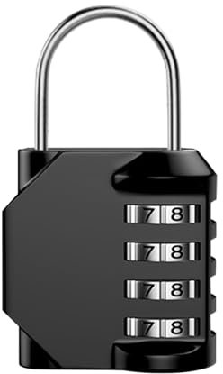 Lucchetto Da Viaggio Per Bagagli - Lucchetto Ad Alta Sicurezza | Serratura A Combinazione Per Cancelli Esterni, Serratura A 4 Cifre Ripristinabile, Serratura A Combinazione Per Armadietti Spor