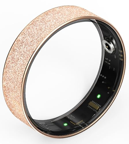 Yeforu Smart Ring für Frauen Gesundheitstracker Schlaf Herzfrequenz Monitor Smart Ringe Stilvolles Design Edelstahl Wasserdicht Schnellladung Lange Akkulaufzeit Fitness Tracker