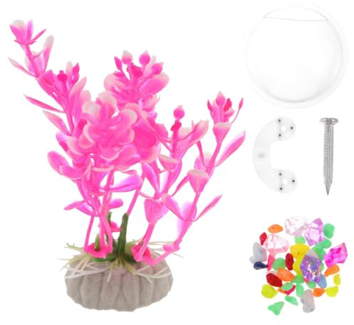 Homoyoyo Vase Acrylique Transparent pour Plantes Aquatiques - Bocal Décoratif en Plastique - Idéal pour Hydroponie Et Décoration Murale Aquarium Multifonctionnel pour Poissons Et Fleurs
