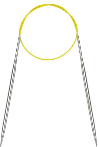 Coopay 3.75mm Circular Knitting Needles 60cm, Metal Circular Needles | Stainless Steel Circular Needles with Flexible Cable, Round Knitting Needles, Circle Knitting Pins for Socks, Small Projects