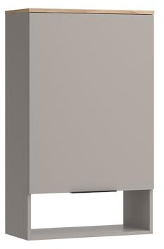 Vicco Hängeschrank Wido, Greige, 60 x 100 cm | mit Tür, zur Wandmontage geeignet für Badezimmer oder Küche