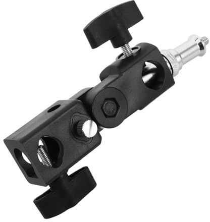 GARIOUANS Mini Tripod Adapter with Umbrella Holder for Camera Flash Stand, Featuring Versatile Compatibility and Quick Setup, Made of Sturdy Abs and Metal for Outdoor Photography and Travel
