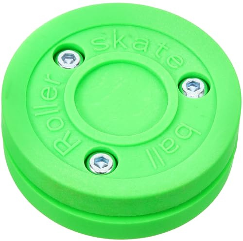 Hemobllo Puck per Hockey su Ghiaccio in Plastica Resistente Disco da Allenamento Multifunzionale per Hockey su Ghiaccio e Inline Controllo Preciso e Rotolamento Stabile per Migliorare