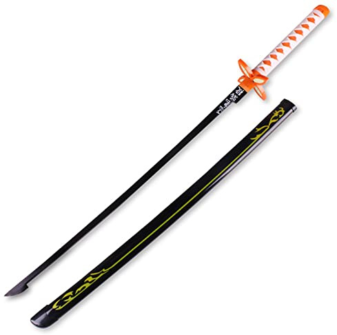 JFGCTYHXY Katana, Espada Iai enfundada, Kendo, Toyo Japonesa, Hoja samurái, Espada de Madera Cos Anime, desenvainada, sin Abrir