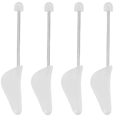 Binmiza 3 Pairs Shoe Trees for Men, White Shoe Stretchers, Adjustable Spiral Spring Shoes for All UK Sizes Maintain Size for Trainers, Sneakers & Shoes.