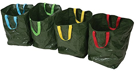 Silverline Recycling Bags 4pk 400 x 320 x 320mm (410631), Green