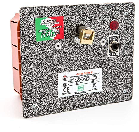 Tournebroche Compact encaissable dans le mur de cheminée
