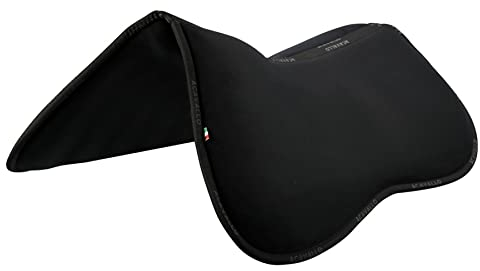 Acavallo Pocket Halfpad Memory Foam mit Einlagen, Größe:M, Farbe:schwarz