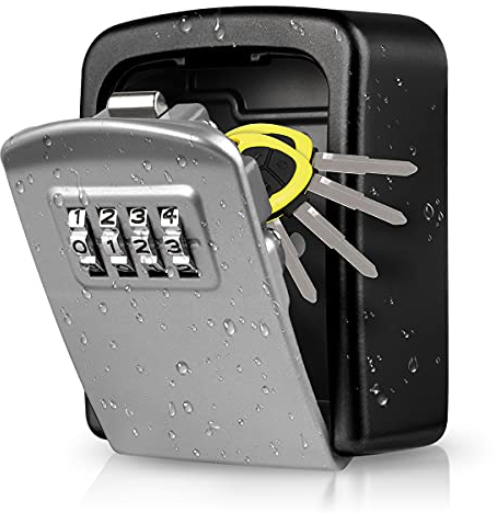 LUROON Boîte à Clé Sécurisée, Coffre Fort a Clef Mural [ étanche à l'eau et à la Rouille ] [Utilisation en Intérieur et en Extérieur] pour Maison école Bureau Usine Garages Boitier Clefs Securise