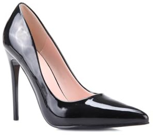 La Modeuse - Pumps Stilettos Lack, svart, 40 EU