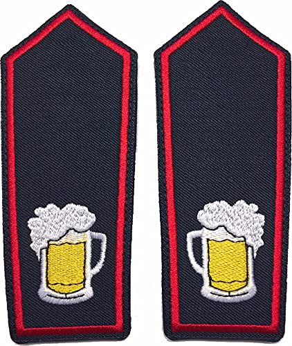 Dienstgrad-Schulterklappen-Paar Spezial ohne Knöpfe: Bierzapfer