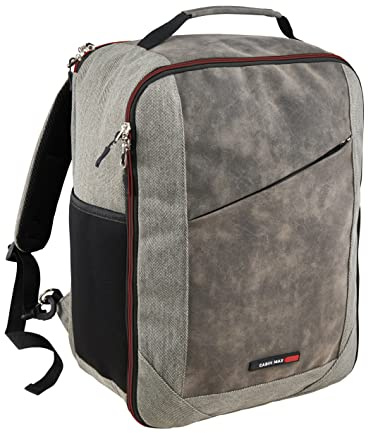 Cabin Max för Easyjet handbagage 45x36x20 ryggsäck, resväska för under sätet, handbagageväska för flygplan, kabinväska, handbagage 45 x 36 x 20 cm - laptopfack (Cabin Bag Manhattan 30L)