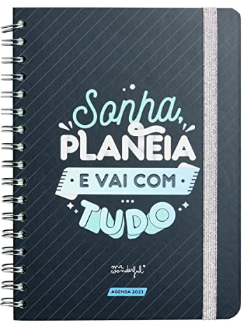 Mr. Wonderful - Klassische Jahresplaner 2023 Wöchentlich - Sonha, planeia e vai com tudo