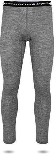normani Herren Merino Unterhose Thermounterwäsche Funktionshose Lang Baselayer Leggins Ski-Winterhose - 100% Merinowolle 200 g/m²