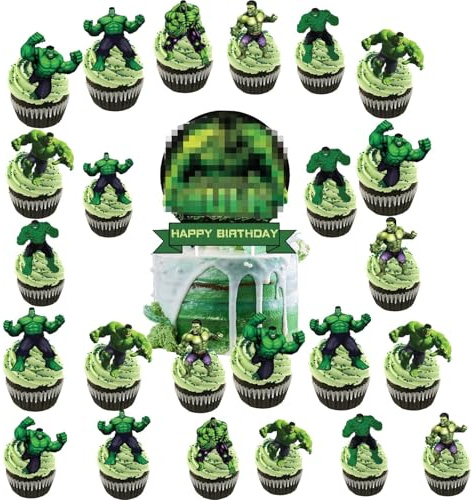 Hu-llk Cake Topper Set,Hu-llk Kuchendeko Geburtstag，Hu-llk Tortendeko geburtstag，Hu-llk Geburtstag Party Deko，Tortendeko Dekoration Set