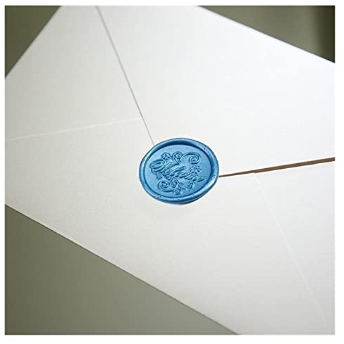 YLWX Wachssiegel-Aufkleber, 30 Stück, Selbstklebende Hochzeitseinladungen, Geprägte Aufkleber For Partys, Valentinstag, Brautkarten, Umschlagaufkleber, Stempelaufkleber (Color : Blau, Size : Welcome