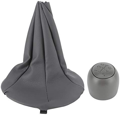 AMONIDA 5-Gang Schaltknauf Leder Schaltknauf Abdeckung für Panda 2003-2012 500 500C 2007-2013