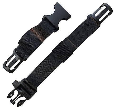 HDHYK Adjustable Backpack Chest Strap Nylon 1 Inch Webbing，Sternum Straps for Backpack（Black）