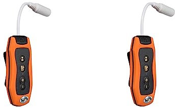AutoSwan 2X 8GB MP3 Player Swimming Underwater Diving Spa + FM Radio Waterproof Headphones Orange