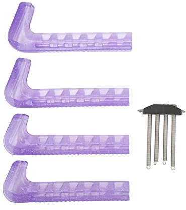 Schlittschuh Schutz, Verstellbarer Schlittschuh Kufenschutz, einfach zu verwenden für Eiskunstlauf Schlittschuhe(Violett)