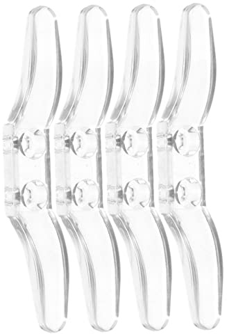 Pom Blind Cord Cleats 4 Set Expansion Screws for Office Use | Holds Curtain Cords Neatly, Versatile Placement in Rental Spaces, Compact Replacement Parts for Fast Swaps
