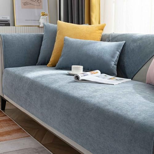 YWQJL Samt Sofabezug Sofaschoner rutschfest 1 2 3 4 Sitzer,l Form Sofaüberwurf,Sofa Überzug Ecksofa Pets Dog Couch Überzug Couch Überzug Sofa Überwurf(#39,110x240cm)