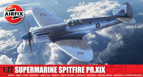 Airfix A02017B Supermarine Spitfire PR,XIX Plastic Model Kits, Un-Painted