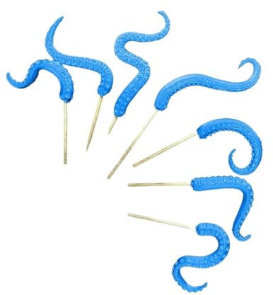 Tentakel-Pflanzenstecker, dekorative Gartenstecker für Pflanzen - Pflanzenornamente | 7 Stück dekorative Pfähle, Zimmerpflanzenzubehör, Harz für Pflanzendekor