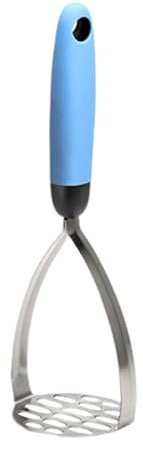 Schiacciapatate manuale per patate, schiacciapatate a mano, peso leggero, pressa per patate in acciaio inox con manico in PP, schiacciapatate, schiacciapatate a mano, lavabile in lavastoviglie