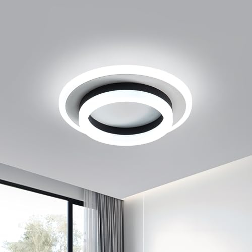 Pheashine Plafoniera LED Soffitto 24W, Lampada da Soffitto Rotonda in Acrilico, Plafoniera LED Moderna per Camera da Letto, Corridoio, Cucina, Ingresso