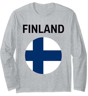Bandiera Finlandia Moderna Maglia a Manica