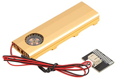 RASTKY Dissipatore di Calore SSD M.2 con Ventola 7000 e Dissipazione del Calore Quadrupla, Alimentatore con Porta 5 V, Dispositivo di Raffreddamento SSD NVMe PCIe e, Dissipatore di in Alluminio con