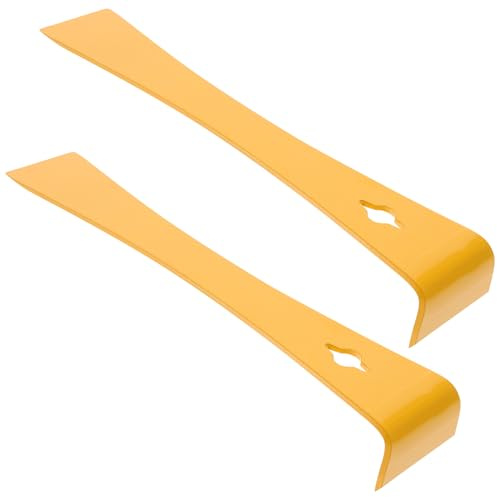 WOONEKY 2 pièces Outil de Ruche Acier Inoxydable Grattoir Apiculture Résistant Corrosion Levier Cadre Long Scraper Professionnel pour Apiculteurs