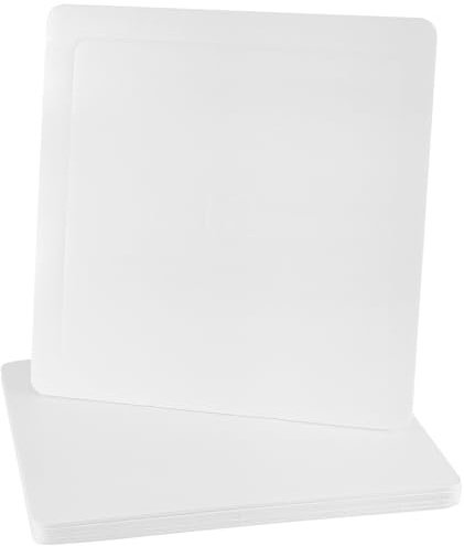 JAPCHET 6 Pcs 30cm White Cake Board, 12 inch Square Cake Base for Home Party Wedding