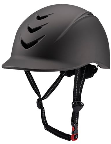 RASTKY Casco Equestre Caschi da Equitazione Stabili e Confortevoli per Donne Uomini Giovani Adatti per Attrezzature per L'addestramento del Cavallo | 7 Fori di Ventilazione Guscio in PC Leggero