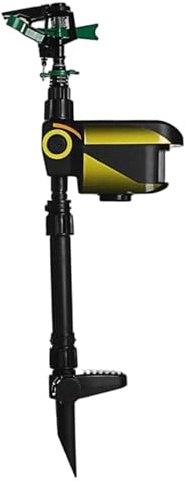 Bemonew Arroseur à détecteur de Mouvement arroseur Solaire activé par Le Mouvement répulsif pour Animaux et Outil d'arrosage de Jardin avec Une portée 10 m Installation Facile au Sol.