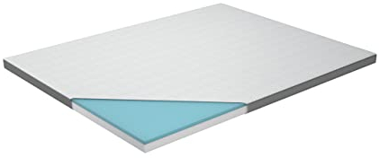 Genius Eazzzy Topper Classic 160 x 200 cm Altura 7 cm H2 H3 - Tope ortopédico para colchón y Cama con somier de Espuma de Gel | Protector de colchón 160 x 200 cm para alérgicos + Funda