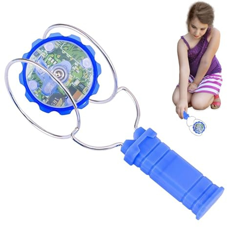 Lumineux, Jouet Gyroscopique Magnétique - Twirler De Rail Magique Rétro, Toupie Magnétique Gyroscopique À Lumière Roue Gyroscopique Magnétique Pour Enfant, Jouets De Cascade Défiant La Gravité, Jouets