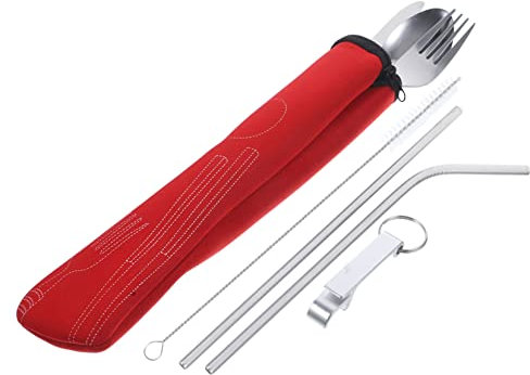 Cabilock Cubiertos Vajilla Inoxidable Kit De Tenedor y Cuchara Para Familia y Restaurantes