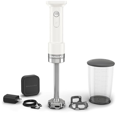 KitchenAid Go Cordless Hand Blender - battery included, KHBRV71, Porcelain White