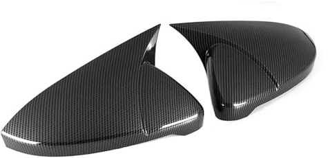 Auto Spiegelkappen Für VW Für Golf 7 Für MK7 7.5 Für GTI Für GTD Für GTE Für R 2014-2021 Rückspiegelabdeckung Verkleidung Autozubehör Spiegelkappen(Carbon)