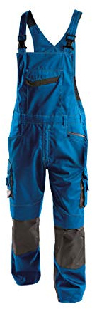 DASSY® Voltic Arbeitslatzhose mit Kniepolstertaschen - Größe 50 - AZURBLAU/ANTHRAZITGRAU
