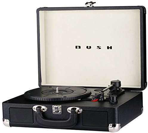 Bush Classic Retro Turntable Vinyl Record Player - Black