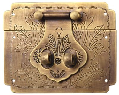 iplusmile Loquet De Boîte En Bois Rétro Fermoir Boîte À Bijoux Carré Décoratif Quincaillerie Vintage Pour Coffrets Cadeaux Boîtes À Vin Boîtes En Bois 6.50 X 5.20 X 0.17 cm