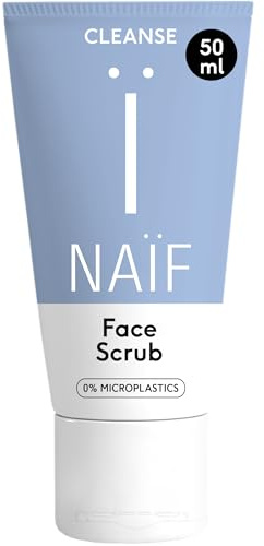 Naïf Sanftes Gesichtspeeling - 50 ml - für alle Hauttypen - Natürlichen Inhaltsstoffen - 100% Vegan