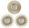 BONNYCO Specchio da Parete 3 Pezzi Specchio Rotondo da Parete per Decorazioni Casa Camera Letto e Soggiorno | Specchiera Dorato Decorativo Appendere | Idee Regalo Originali Donna Mamma Compleanno