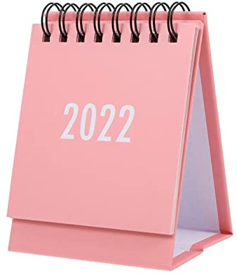 QINGGANGLING999 Bürokalender Bürokalender Praktischer Zeitplanplaner Kalender Mini-Kalender in der einfachen solidenfarbenen englischen Version for 2022 Tischkalender Wochenplaner (Color : 6)