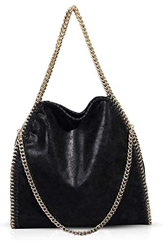 Earnmore Umhängetaschen für Frauen Damen Kette Umhängetasche Kettentasche Taschen für Damen Casual Handtasche große Hobo Schultertasche