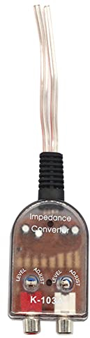 ihreesy Hoch Niedrig Audio Konverter,12V Auto Digital zu Analog Audio Konverter Audio CD-Verstärker Hoch-zu Niedrigfrequenz Audio Konverter Adapter Hochimpedanz Konverter für Auto-Audiosysteme
